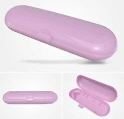 Elektrische Tandenborstel Opbergdoos Universeel - Reis Etui - Bescherm Koker - Roze - 1 Stuks -Thuis Badkamer 1200x1147