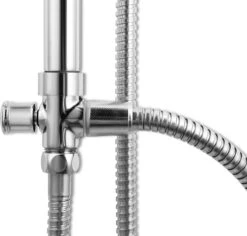 Lifa Bathing Zilveren Douchesysteem - Verstelbare Doucheset - RVS En ABS - Regendouche En Handdouche - Chroom - Incl. Bevestigingsmateriaal -Thuis Badkamer 1200x1148 1