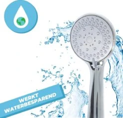 Douchekop Met Slang - Universeel - 5 Luxe Straalstanden - Chroom En RVS - Incl. Wandhouder -Thuis Badkamer 1200x1152 1