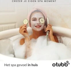 Zitbad | Opblaasbaar Zitbad Voor Volwassenen Van OTUBB | Ofuro | Opvouwbare Badkuip | Inklapbaar | Rond | IJsbad | Zwart | Bath Bucket -Thuis Badkamer 1200x1152 3