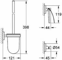 GROHE Essentials Accessoireset - Toiletrolhouder - Toiletborstelset - Haak 17 GROHE Essentials Accessoireset - Toiletrolhouder - Toiletborstelset - Haak -Thuis Badkamer 1200x1152 8