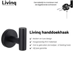 Toiletaccessoireset Zwart 3-delig - Luxe Toilet Set - Toiletborstel Met Houder - Toiletrolhouder Met Klep - Handdoekhaak 10 Toiletaccessoireset Zwart 3-delig - Luxe Toilet Set - Toiletborstel Met Houder - Toiletrolhouder Met Klep - Handdoekhaak -Thuis Badkamer 1200x1156 12