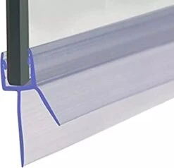 Minismus Douchedeurafdichting Met Waterkering (2 Strips Van 1 Meter, Makkelijk Inkortbaar) - Waterstopper Geschikt Voor Glas Van 6 Tot 8 Mm - Douchedorpel - Lekstrip Voor Horizontale Bevestiging -Thuis Badkamer 1200x1158 3