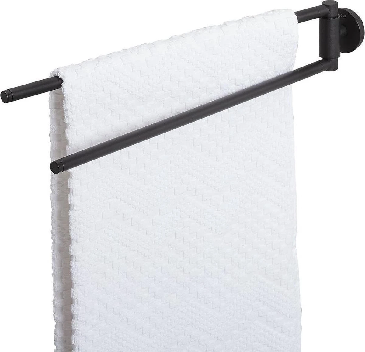 Tiger Urban - Handdoekrek 2-armig - 45 Cm - Zwart 3 Tiger Urban - Handdoekrek 2-armig - 45 Cm - Zwart