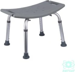 Ketchy Douchekruk - In Hoogte Verstelbaar - Douchekrukje - Roestvrij - 130kg Draagkracht - Comfortabel Zitkussen 27 Ketchy Douchekruk - In Hoogte Verstelbaar - Douchekrukje - Roestvrij - 130kg Draagkracht - Comfortabel Zitkussen -Thuis Badkamer 1200x1163 5