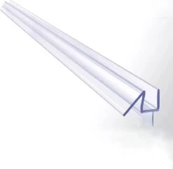 Minismus Douchedeurafdichting Met Waterkering (2 Strips Van 1 Meter, Makkelijk Inkortbaar) - Waterstopper Geschikt Voor Glas Van 6 Tot 8 Mm - Douchedorpel - Lekstrip Voor Horizontale Bevestiging -Thuis Badkamer 1200x1164 4