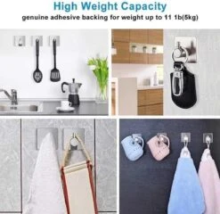 Merkloos Zelfklevende Handdoekhaakjes - Set Van 4 - Goud Kleurig - Voor Badkamer Of Keuken | Handdoekhaakjes Rvs | Handdoekhaakjes Goud Zelfklevend | Handdoekhaak Goud | Handdoek -Thuis Badkamer 1200x1164 8