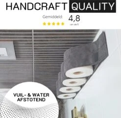 Reserverolhouder Hangend – Toiletrolhouder – Reserve Rolhouder – Zonder Boren – Rolhouder - Muur – Zwart - Antraciet - STOF & SPETTERVRIJ 15 Reserverolhouder Hangend – Toiletrolhouder – Reserve Rolhouder – Zonder Boren – Rolhouder - Muur – Zwart - Antraciet - STOF & SPETTERVRIJ -Thuis Badkamer 1200x1166 5