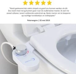 Bidet Handdouche Toilet Sproeier Shattaf Sprayer WC Papier Besparend - Enkel Spray Koud Water - Badkamer Accessoires - Freshole® 18 Bidet Handdouche Toilet Sproeier Shattaf Sprayer WC Papier Besparend - Enkel Spray Koud Water - Badkamer Accessoires - Freshole® -Thuis Badkamer 1200x1167 5