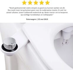 Bidet Handdouche Toilet Sproeier Shattaf Sprayer WC Papier Besparend - Dubbel Spray Koud Water - Badkamer Accessoires - Freshole® -Thuis Badkamer 1200x1167 6
