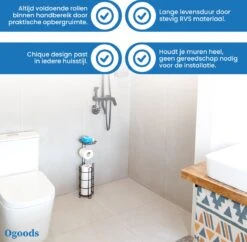 Ogoods Praktische WC Rolhouder – RVS Toiletrolhouder Staand – Rolhouder – Zonder Boren - Toiletrolstandaard - Zwart 12 Ogoods Praktische WC Rolhouder – RVS Toiletrolhouder Staand – Rolhouder – Zonder Boren - Toiletrolstandaard - Zwart -Thuis Badkamer 1200x1176 1