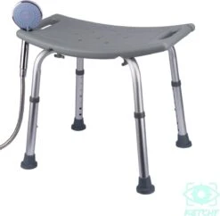 Ketchy Douchekruk - In Hoogte Verstelbaar - Douchekrukje - Roestvrij - 130kg Draagkracht - Comfortabel Zitkussen 22 Ketchy Douchekruk - In Hoogte Verstelbaar - Douchekrukje - Roestvrij - 130kg Draagkracht - Comfortabel Zitkussen -Thuis Badkamer 1200x1176 5