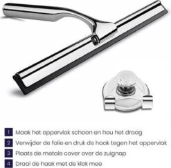 Aquafy Raamwisser RVS - Incl. Douchespons - Douchetrekker Voor Badkamer - Raamwisser Douche - Douchewisser RVS - Luxe Trekker Met Ophanghaak 17 Aquafy Raamwisser RVS - Incl. Douchespons - Douchetrekker Voor Badkamer - Raamwisser Douche - Douchewisser RVS - Luxe Trekker Met Ophanghaak -Thuis Badkamer 1200x1180
