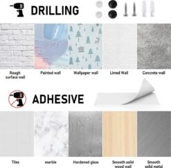 BOTC Toiletrolhouder Met Handdoekhaakjes - Toiletrolhouder - Toiletrolhouder - Zelfklevend / Boren / Zonder Boren - RVS - Zwart -Thuis Badkamer 1200x1182 6