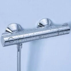 GROHE Grohtherm 800 Thermostatische Waterbesparende Douchekraan - EcoJoy® - 15 Cm - Met Koppelingen - Chroom -Thuis Badkamer 1200x1188 4