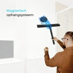 Minismus Douchewisser Met Magneethouder Ophangsysteem Zonder Boren - 21 Cm Breed - Zwart 16 Minismus Douchewisser Met Magneethouder Ophangsysteem Zonder Boren - 21 Cm Breed - Zwart -Thuis Badkamer 1200x1189 1