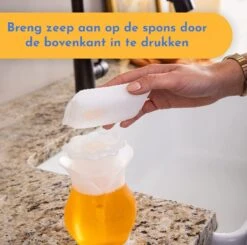 Scrub Daddy Zeepdispenser - Duel Action Soap Dispenser - Wonder WashUp -Thuis Badkamer 1200x1191 1