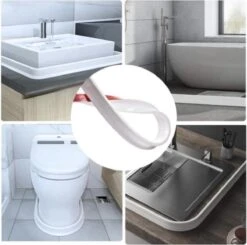 Waterkering Douche - Dorpel - Water Stopper - Dorpelstrip - Water Barrière Strip - Douche Dorpel - Anti Overstromend Water - 1 Meter -Thuis Badkamer 1200x1191 2