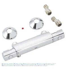 GROHE Grohtherm 800 Thermostatische Waterbesparende Douchekraan - EcoJoy® - 15 Cm - Met Koppelingen - Chroom -Thuis Badkamer 1200x1192 4