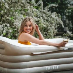 Tubble® Royale Air Bath - 255L - Ambient Taupe - Opblaasbaar Ligbad – Voor Volwassenen -Thuis Badkamer 1200x1194 4