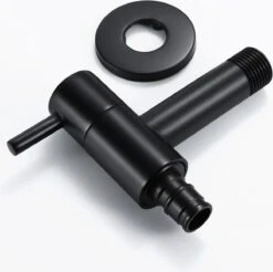 Merkloos Kraan - Rvs Mat Zwarte Buiten Kraan - Met Opzet Stukken - Kraan - Mat Zwart - Buiten Kraan - Zwarte Tapkraan - Wandmontage - Wasmachine Tapkraan - Bad - Wc - Voor Tuin Badkamer Keuken - -Thuis Badkamer 1200x1194 9