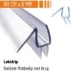 Simple Fix Lekstrip - Douchestrip - Waterkering - 80CM Lang - 6MM Glasdikte - Lekdorpel & Dubbele Middenlip -Thuis Badkamer 1200x1195 10