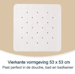 Douchemat Antislip Wit - 53 X 53 Cm - Antislipmat Douche - Badmat -Thuis Badkamer 1200x1195 14