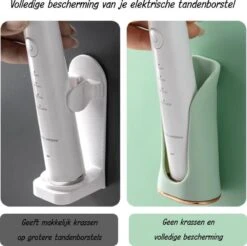 Happy Goodz Houder - Elektrische Tandenborstelhouder - GRIJS 1 Stuk - Flexibele Siliconen - Hangend Aan De Muur Zonder Boren - Geschikt Voor Oral-b & Philips Sonicare - Toothbrush Holder -Thuis Badkamer 1200x1196 2