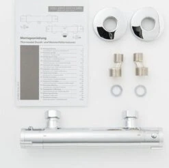 SCHÜTTE London Thermostatische Douchekraan - Hartafstand 150 Mm - Chroom -Thuis Badkamer 1200x1197 4
