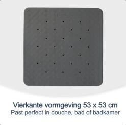Douchemat Antislip Grijs - 53 X 53 Cm - Antislipmat Douche - Badmat 14 Douchemat Antislip Grijs - 53 X 53 Cm - Antislipmat Douche - Badmat -Thuis Badkamer 1200x1197 6