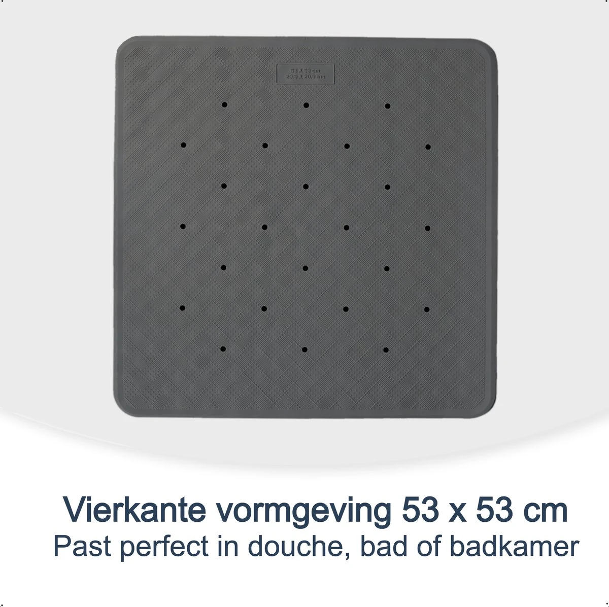 Douchemat Antislip Grijs - 53 X 53 Cm - Antislipmat Douche - Badmat 7 Douchemat Antislip Grijs - 53 X 53 Cm - Antislipmat Douche - Badmat - Afbeelding 5