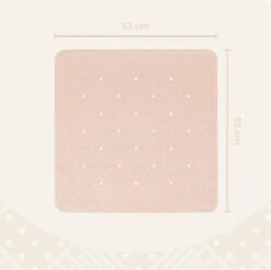 Douchemat Antislip Zalmkleur - 53 X 53 Cm - Antislipmat Douche - Badmat -Thuis Badkamer 1200x1197 7