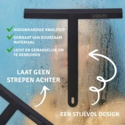 LIVELYY - Professionele Douchewisser - Raamwisser - Douche Trekker - Douchewissers - Zwart 11 LIVELYY - Professionele Douchewisser - Raamwisser - Douche Trekker - Douchewissers - Zwart -Thuis Badkamer 1200x1199 1