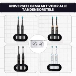 Lenga Tandenborstelhouder - Elektrische Tandenborstel Houder - Dubbele Tandenborstel Houder - Tandenborstel Houder Zwart -Thuis Badkamer 1200x1199 2