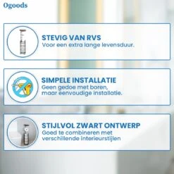 Ogoods Praktische WC Rolhouder – RVS Toiletrolhouder Staand – Rolhouder – Zonder Boren - Toiletrolstandaard - Zwart 10 Ogoods Praktische WC Rolhouder – RVS Toiletrolhouder Staand – Rolhouder – Zonder Boren - Toiletrolstandaard - Zwart -Thuis Badkamer 1200x1200 102