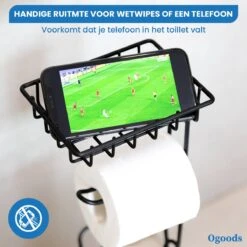 Ogoods Praktische WC Rolhouder – RVS Toiletrolhouder Staand – Rolhouder – Zonder Boren - Toiletrolstandaard - Zwart 11 Ogoods Praktische WC Rolhouder – RVS Toiletrolhouder Staand – Rolhouder – Zonder Boren - Toiletrolstandaard - Zwart -Thuis Badkamer 1200x1200 103