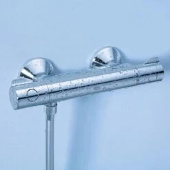 GROHE Grohtherm 800 Thermostatische Waterbesparende Douchekraan - EcoJoy® - 15 Cm - Met Koppelingen - Chroom -Thuis Badkamer 1200x1200 1051