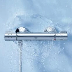 GROHE Grohtherm 800 Thermostatische Waterbesparende Douchekraan - EcoJoy® - 15 Cm - Met Koppelingen - Chroom -Thuis Badkamer 1200x1200 1052