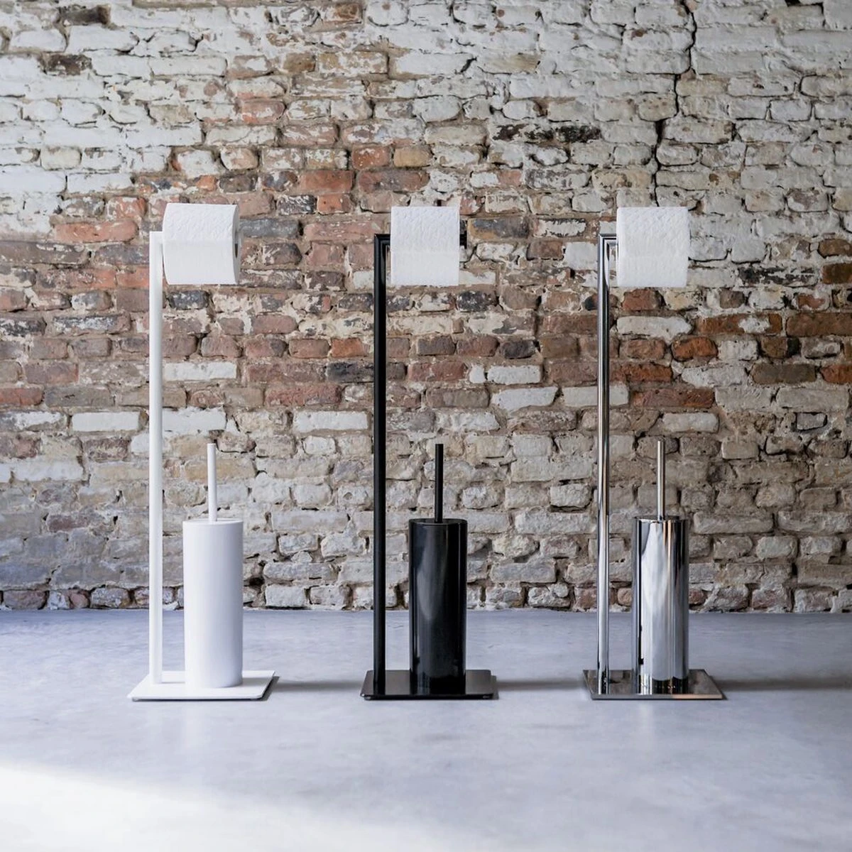 Sealskin Tube - Toiletbutler - Toiletrolhouder - Toiletborstel Met Houder - Vrijstaand - Zwart 5 Sealskin Tube - Toiletbutler - Toiletrolhouder - Toiletborstel Met Houder - Vrijstaand - Zwart - Afbeelding 3