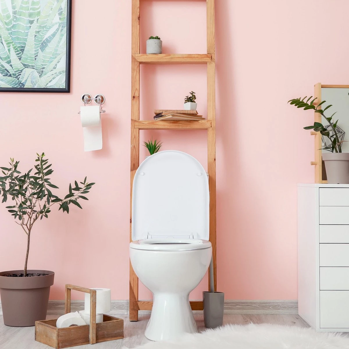 Relaxdays Wc Bril Softclose - D-vorm - Toiletbril Universeel - Toiletdeksel Plastic - Wit 7 Relaxdays Wc Bril Softclose - D-vorm - Toiletbril Universeel - Toiletdeksel Plastic - Wit - Afbeelding 5