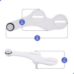 Bidet Handdouche Toilet Sproeier Shattaf Sprayer WC Papier Besparend - Dubbel Spray Koud Water - Badkamer Accessoires - Freshole® -Thuis Badkamer 1200x1200 1253