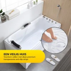 RX Goods 25 Stuks Zelfklevende Anti Slip Strips Stickers – 2 Cm X 40 Cm - Met Schraper – Transparante Tape 12 RX Goods 25 Stuks Zelfklevende Anti Slip Strips Stickers – 2 Cm X 40 Cm - Met Schraper – Transparante Tape -Thuis Badkamer 1200x1200 1260