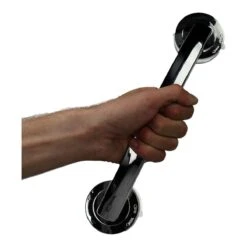 Handgreep Met Zuignap - Deurgreep -Badkamer Handgreep Met Zuignap - Douche - Helping Hand Handvat - Kunstof - Zilver - Groot -Thuis Badkamer 1200x1200 1270
