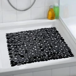 WENKO Anti-slip Douchemat Paradise 54x54cm Zwart - Antislipmat -Thuis Badkamer 1200x1200 1275