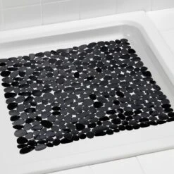 WENKO Anti-slip Douchemat Paradise 54x54cm Zwart - Antislipmat -Thuis Badkamer 1200x1200 1276