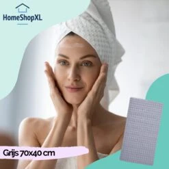 The Original - Douchemat Antislip - Grijs - 70x40cm - Antislipmat Badmat Voor Bad & Douche - Anti Slip Mat Met Zuignappen -Thuis Badkamer 1200x1200 1304