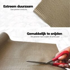 SWILIX ® Antislipmat Voor Kasten En Lades, Douchemat - Badkamermat - Badmat, Dienblad, Vloer - 4 Meter Rol - Anti Slip Mat - 400 X 30 Cm - Beige 16 SWILIX ® Antislipmat Voor Kasten En Lades, Douchemat - Badkamermat - Badmat, Dienblad, Vloer - 4 Meter Rol - Anti Slip Mat - 400 X 30 Cm - Beige -Thuis Badkamer 1200x1200 1406
