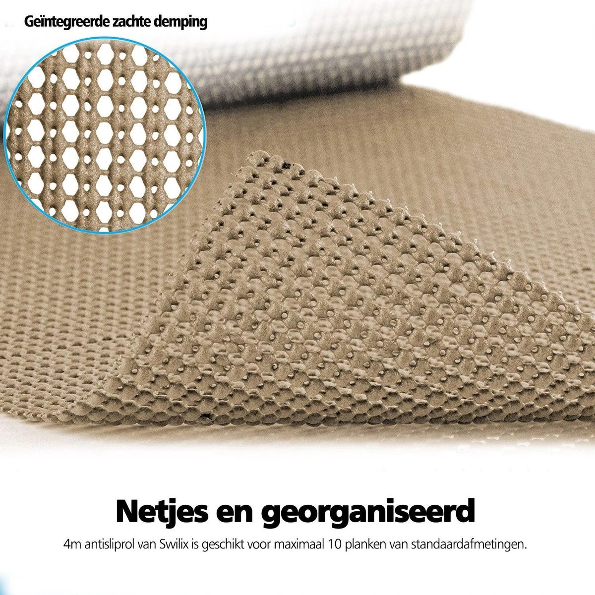 SWILIX ® Antislipmat Voor Kasten En Lades, Douchemat - Badkamermat - Badmat, Dienblad, Vloer - 4 Meter Rol - Anti Slip Mat - 400 X 30 Cm - Beige 8 SWILIX ® Antislipmat Voor Kasten En Lades, Douchemat - Badkamermat - Badmat, Dienblad, Vloer - 4 Meter Rol - Anti Slip Mat - 400 X 30 Cm - Beige - Afbeelding 6