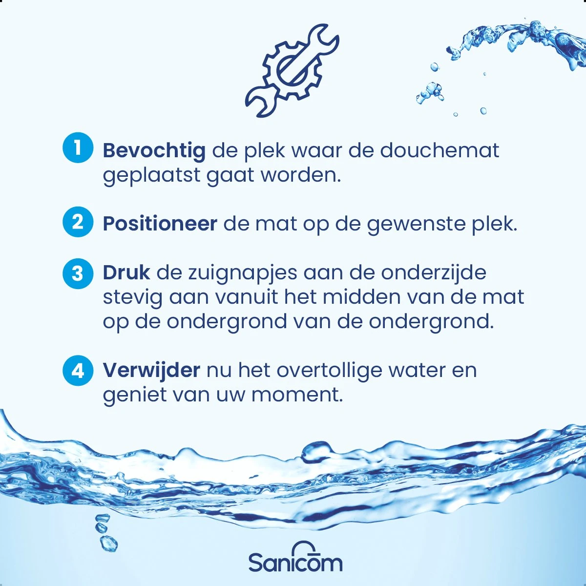 Merkloos Douchemat - Antislip Mat - Antislipmat Douche - Badmat - Schimmelbestendig - Met Zuignappen - Wasbaar - Wit 4 Merkloos Douchemat - Antislip Mat - Antislipmat Douche - Badmat - Schimmelbestendig - Met Zuignappen - Wasbaar - Wit - Afbeelding 2