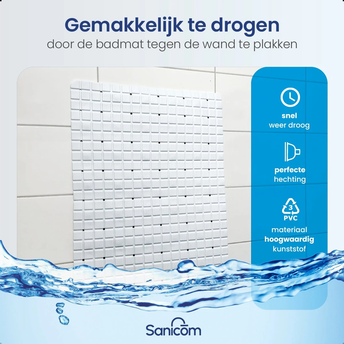 Merkloos Douchemat - Antislip Mat - Antislipmat Douche - Badmat - Schimmelbestendig - Met Zuignappen - Wasbaar - Wit 7 Merkloos Douchemat - Antislip Mat - Antislipmat Douche - Badmat - Schimmelbestendig - Met Zuignappen - Wasbaar - Wit - Afbeelding 5